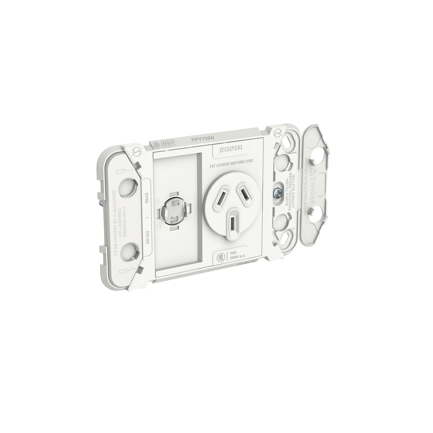 PDL394G - PDL Iconic Grid Switched Socket 10Amp